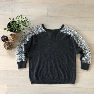 J.Crew Wool Crewneck Sweater Top Size Lace